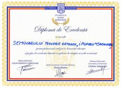 „Diplomă de excelenţă” pentru Seminarul Teologic Liceal „Ioan Popasu” din Caransebeş