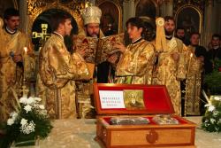 Moaștele Sf. Ierarh Nifon Patriarhul Constantinopolului  în Episcopia Caransebeșului